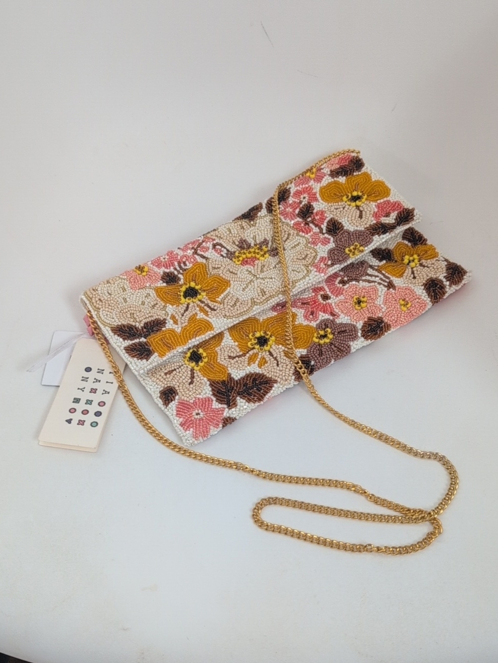 Beaded Bag Clutch Crossbody  Purse  Evening Bag NWT